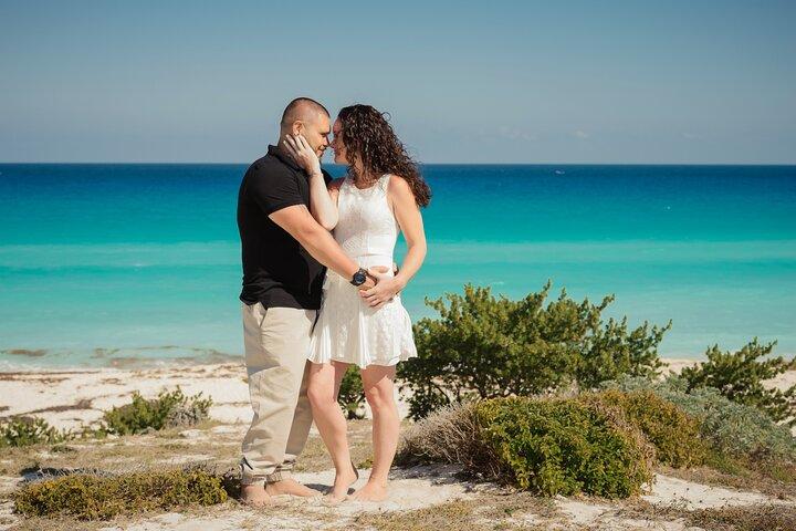 Sessão de fotos românticas em Cancun