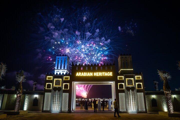 Safari dans le désert en soirée avec dîner barbecue au camp du patrimoine arabe