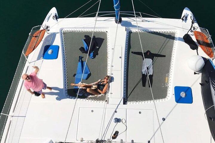 Location de bateaux sur un luxueux catamaran à Lisbonne