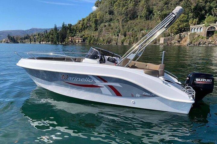 Lago di Como: Noleggio barca senza patente da 1H a 6H
