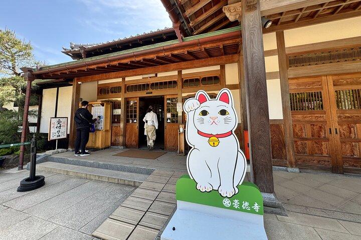ラッキーキャッツテンプル＆オールド東京谷中1/2 日帰りウォーキングプライベートツアー