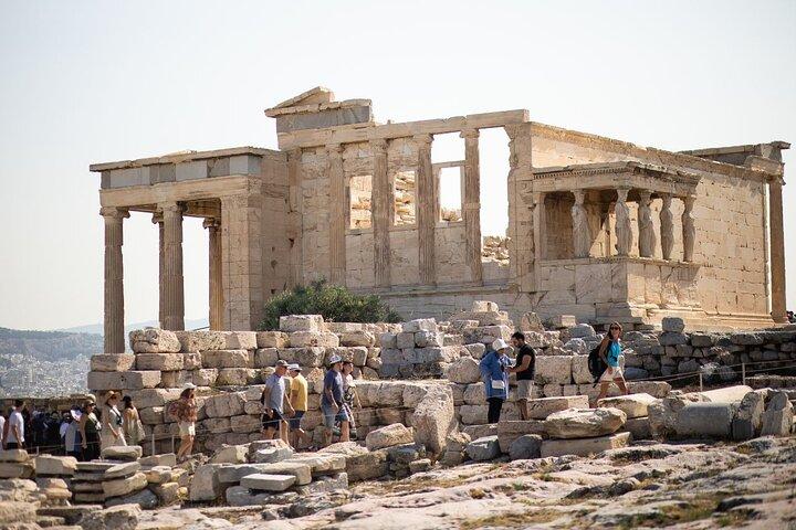 Från Pireus hamn: Akropolis och Parthenon mytologi turné