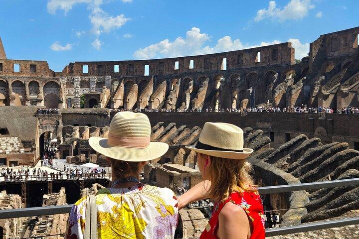 Visite guidée à pied du Colisée, du Forum romain et du mont Palatin