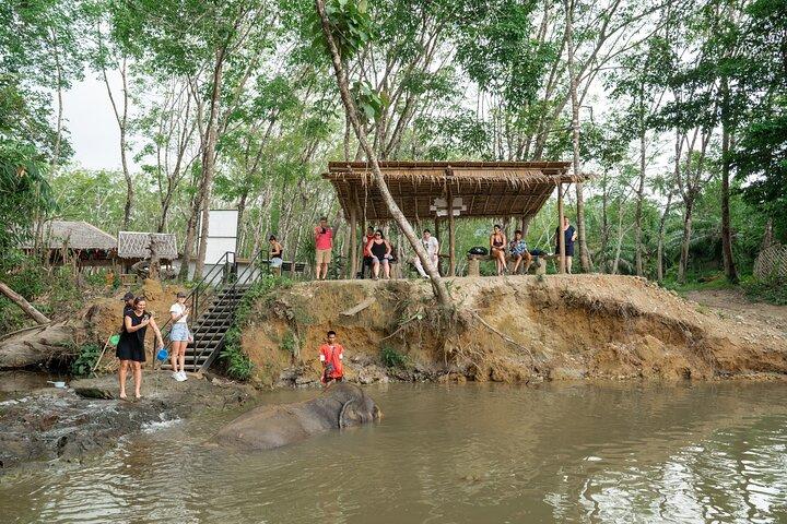 ガイド付き少人数ツアー、送迎付き カオラック象の保護区