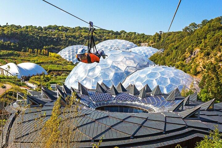 La tyrolienne la plus rapide d’Angleterre au projet Eden