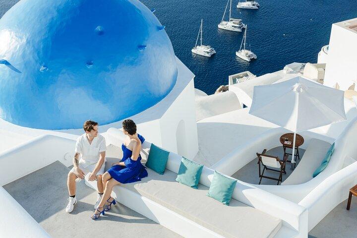 Fotografía privada de Santorini en Oia 伊亚步行旅拍