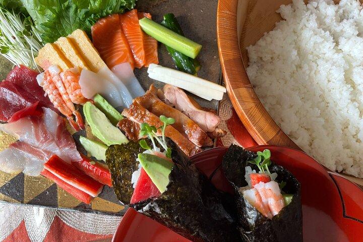 Classe de culinária Japonês perto da Torre de Tóquio com degustação de comida