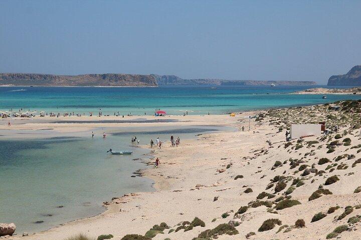 Privat tur i Balos Lagoon med vinsmagning og fisk og skaldyr