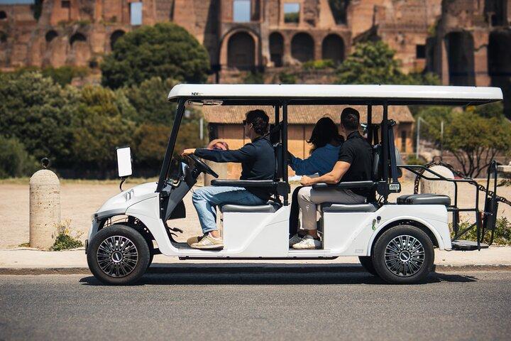 Private Tour durch Appia Antica und römische Katakomben mit Golfwagen