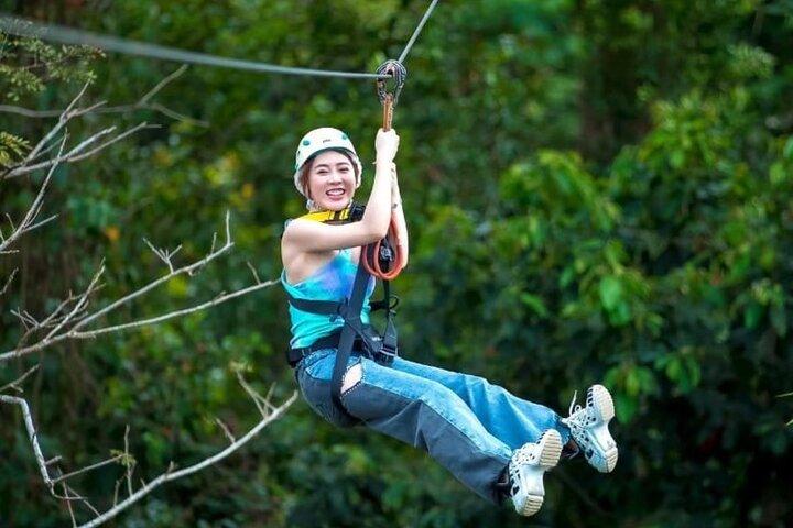 Samui Zipline Aventura con servicio de traslado