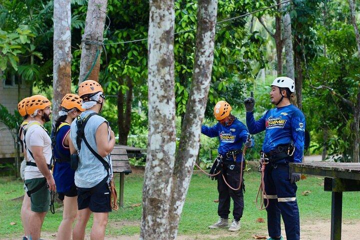 Samui Zipline Aventura con servicio de traslado