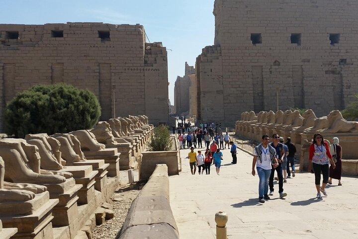 ルクソールの熱気球カルナック、ハトシェプスト、マディナットハブ寺院