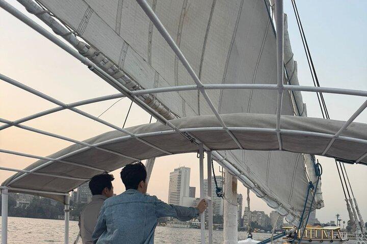 Avkopplande Felucca Ride på Nilen med Kairo Pickup