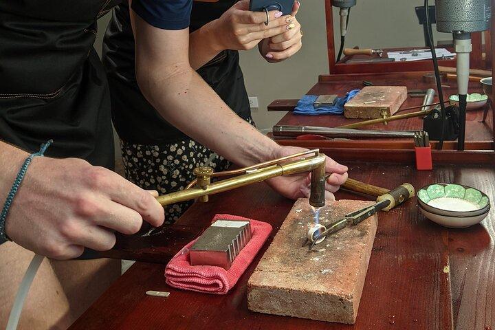 Hanoi unieke zilveren RING/HANGER... Workshop maken