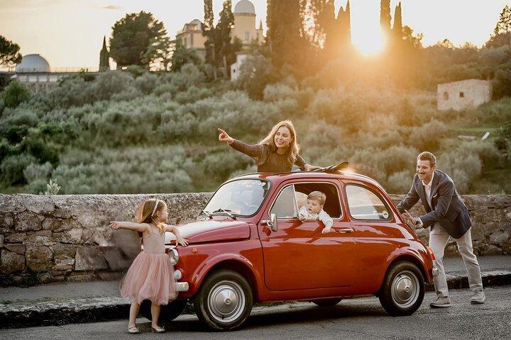 Tour y sesión de fotos con coches retro en Florencia y Chianti