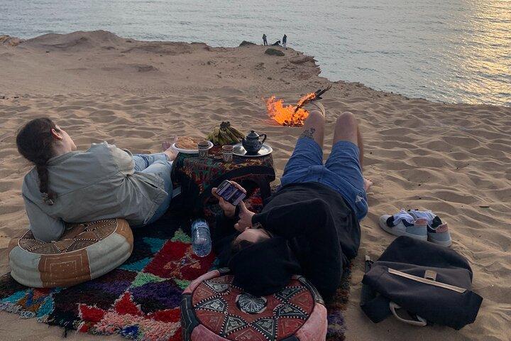 Cena marroquí y sandboard en las dunas de Agadir