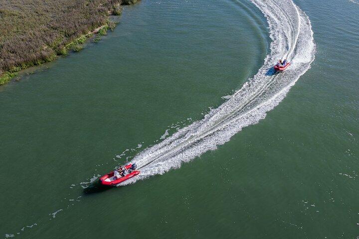 Excursion en mini bateau avec arrêt à l'île disparue