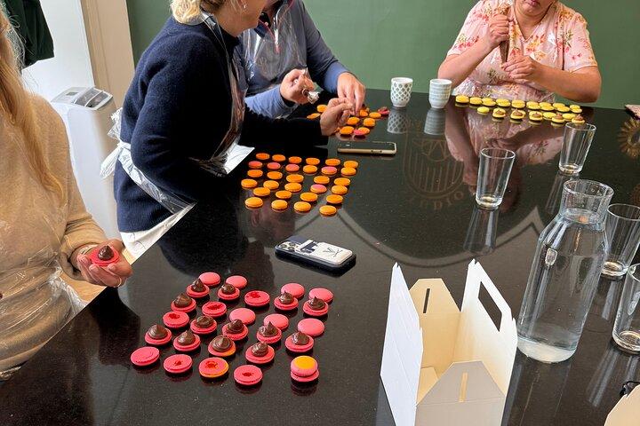 Macaron-bakles in Parijs met een chef-patissier