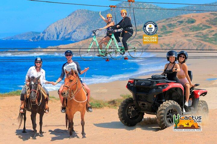 Avventura in ATV sulla spiaggia, passeggiata a cavallo gratuita e Sky Bike Experience
