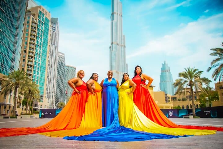 Burj Khalifa Flying Dress Instagram Videography Shoot