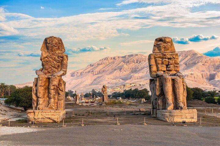 Luxor Halvdag Valley Of The King och Hatshepsut och Memnon