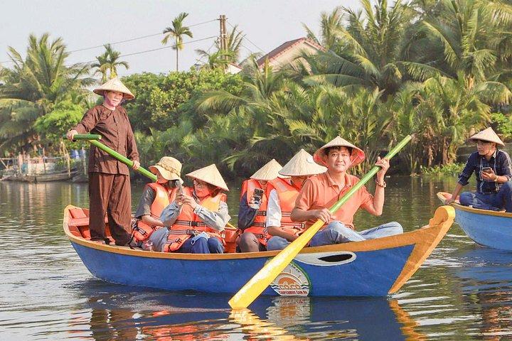 Danang rural tradition with sampan boat, authentic food, biking
