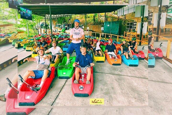 Dalat : Halvdag morgen / eftermiddag - Rainbow Slide & Go
