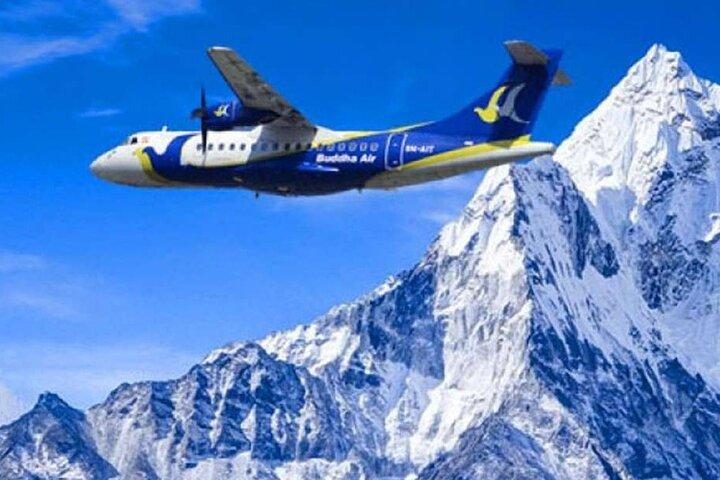 1 times Mount Everest-flyvning fra Kathmandu med hotelafhentning