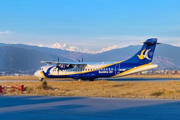 1 times Mount Everest-flyvning fra Kathmandu med hotelafhentning