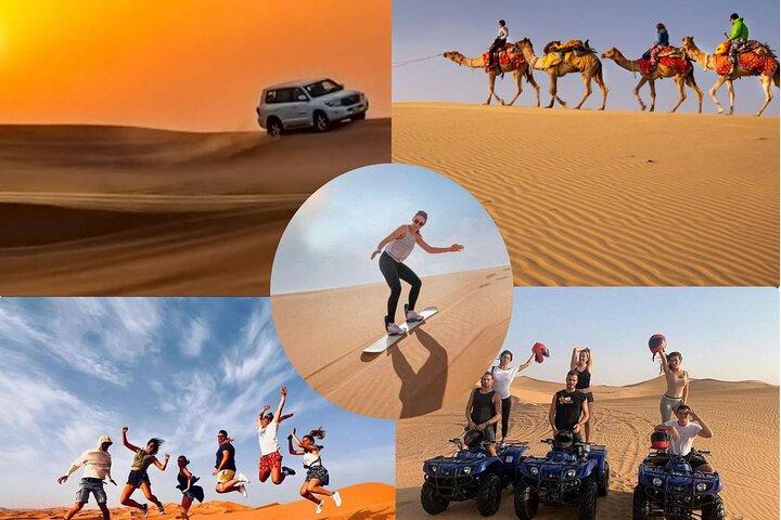 Doha : Quad Bike Desert Safari サンドボード＆ラクダ乗り付き