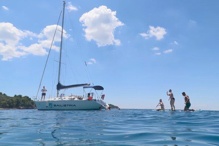 プライベートセーリングツアー： 4時間カスタマイズセイル、シュノーケル、SUP