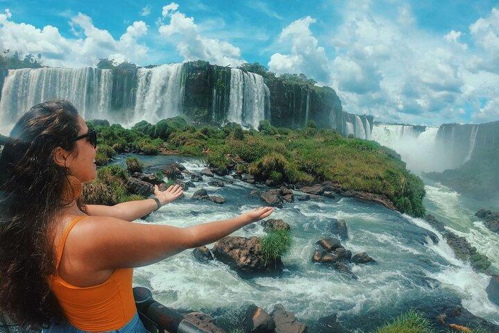 Iguazu-vandfaldene på begge sider, Brasilien og Argentina, på 1 dag
