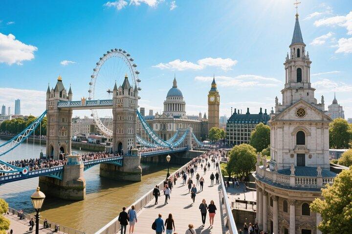 Londres: visite privée d'une journée personnalisable avec transfert d'hôtel