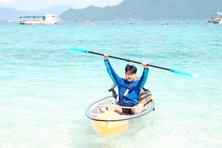 プーケットコーラル島と豪華カタマランによるサンセットディナー