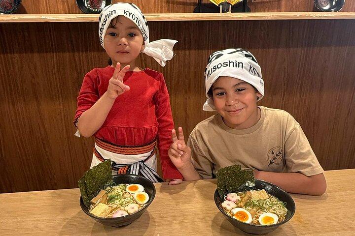 京都・祇園のラーメン丼絵付け＆料理