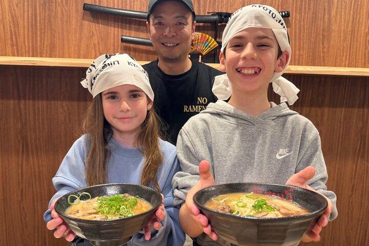 京都・祇園のラーメン丼絵付け＆料理