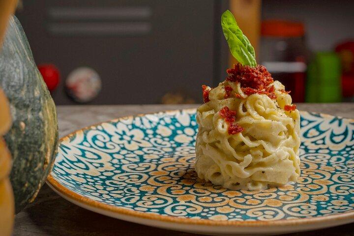 パレルモで料理教室-生パスタとティラミス