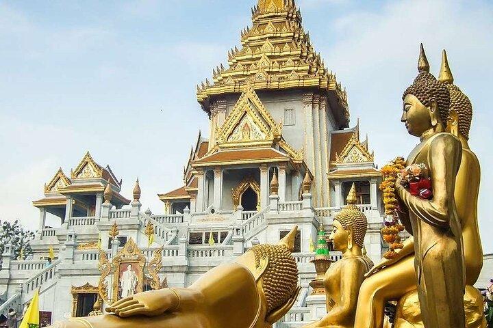 Bangkok City Tour med Wat Traimit, Wat Ben og Gems Gallery