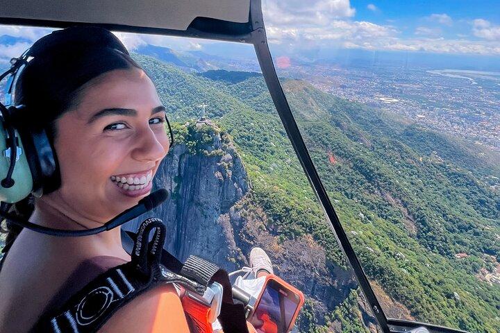 Río de Janeiro: recorrido en helicóptero sin puertas por el Cristo Redentor