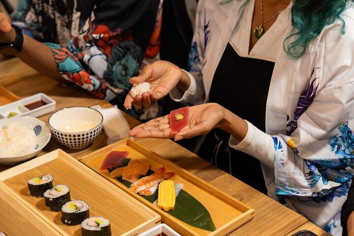 Classe de Sushi Popular em Asakusa
