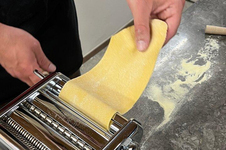 パレルモで料理教室-生パスタとティラミス