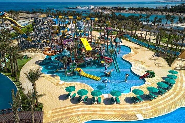 Hurghada: Billet til Makadi Water World Aqua Park med transfer og frokost