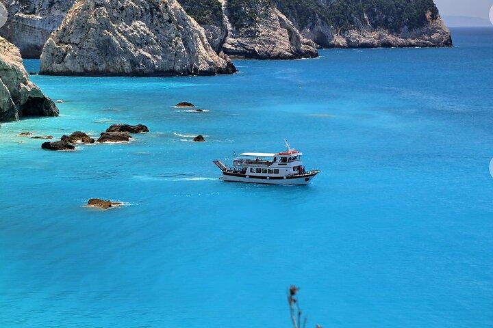 Boottocht in Egremni, Porto Katsikia en Agiofili in Lefkas