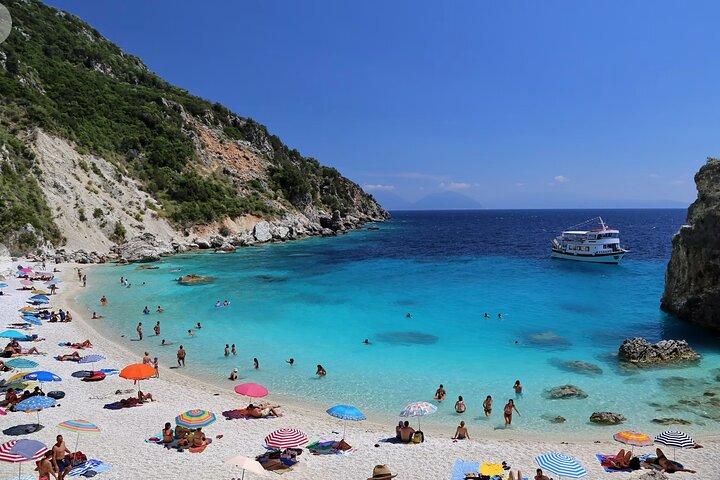 Boottocht in Egremni, Porto Katsikia en Agiofili in Lefkas