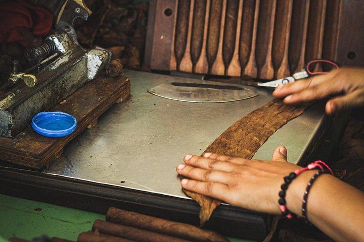 Den dominikanske cigarfabriksrundvisning