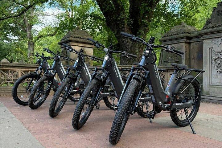 ニューヨーク市のセントラルパークのガイド付き電動自転車ツアー