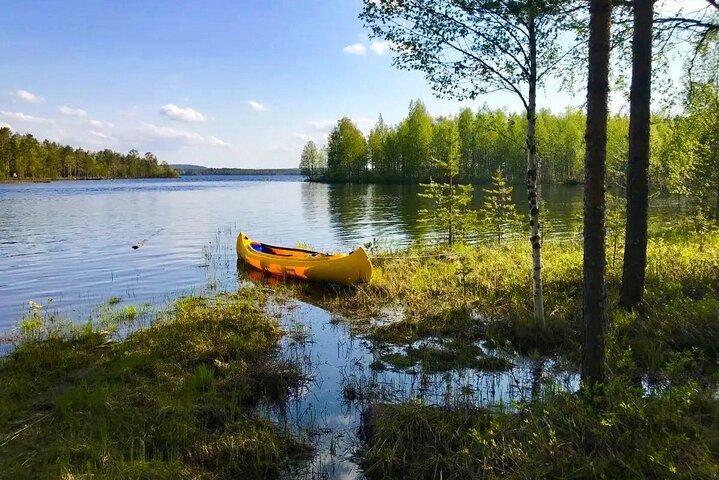 Kanotocht in Lapland