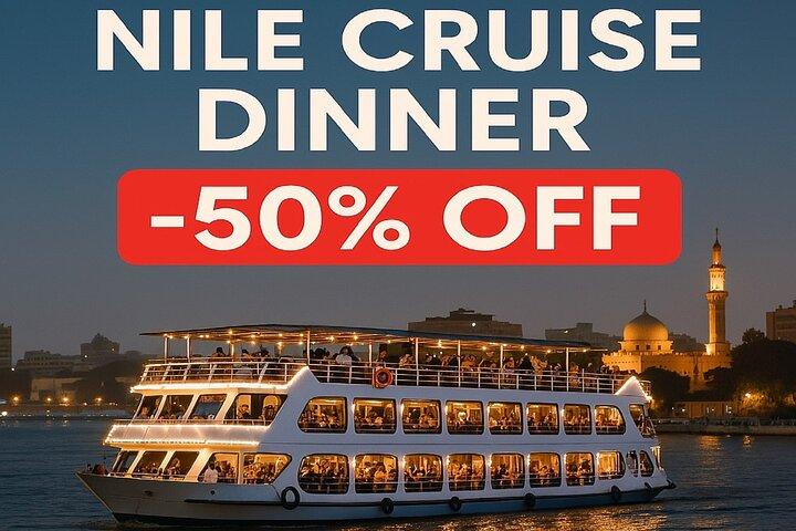 Romantisk Nile cruise middag i Kairo