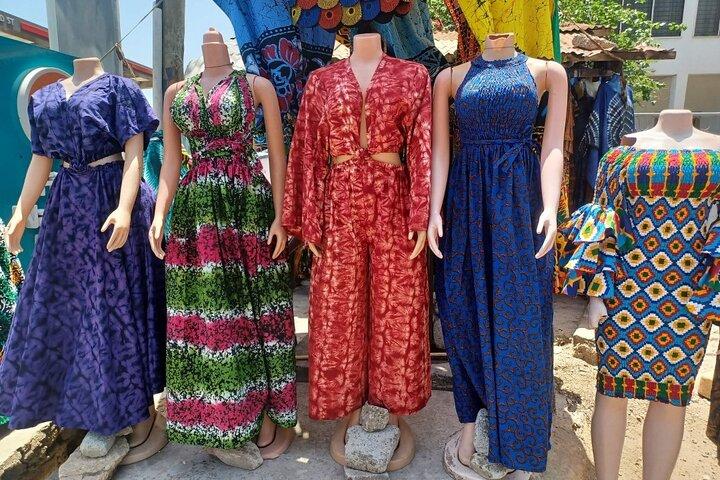 Western Begagnat tyg & afrikanskt tryck Marknad i Accra Tour