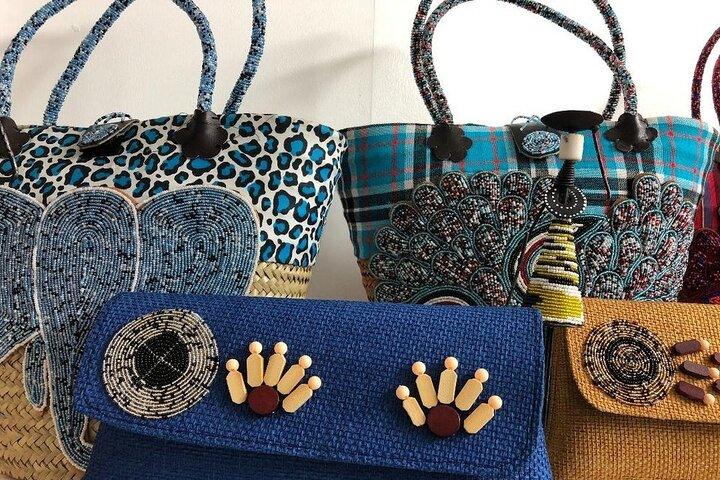 Western Begagnat tyg & afrikanskt tryck Marknad i Accra Tour